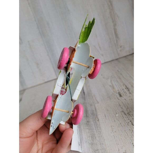 Unique racing chicken Easter carrot ornament Xmas car decor - Picture 7 of 7